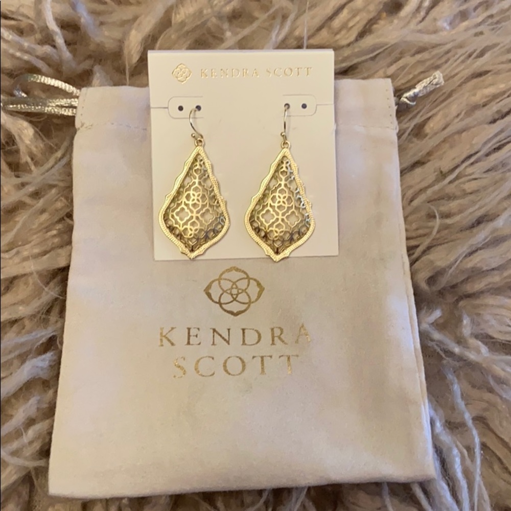 Kendra Scott gold Addie earrings